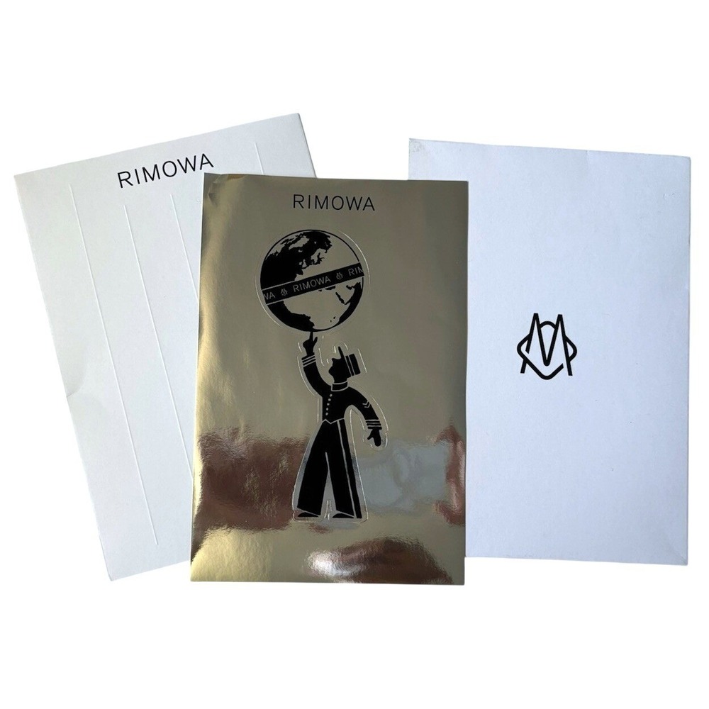 Rimowa Luggage Sticker Decal Silver & User Manual Pamphlet Booklet Germany